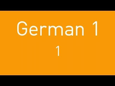 Learn German - Lesson 1