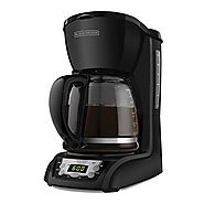 BLACK+DECKER 12-Cup Programmable Coffeemaker, Black, DLX1050B