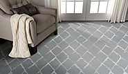 Custom Rugs Machine Made Twilight Trellis Twtrl Mercury-B Lt. Grey - Grey colors | Oriental Designer Rugs