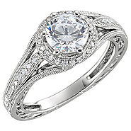 Vintage Style Rings | Floral Engagement Rings | Vintage Diamond & Floral Rings