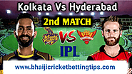 KKR vs SRH 2nd Match Prediction & Free IPL Betting Tips