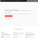 Bootstrap Magic : Generate your own bootstrap theme quickly and easily