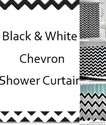 Best Black and White Chevron Shower Curtain for 2014