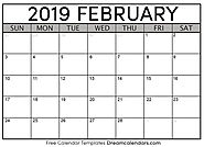 Printable February 2019 Calendar
