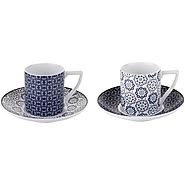 Ted Baker - Espresso Cup & Saucer - Set of 2 - Ancona I - Kitchen Things