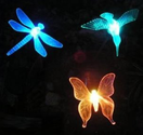 Esky® Solar Powered Outdoor Hummingbird, Butterfly & Dragonfly Solar Garden Stake Light--with chameleon multi-color c...