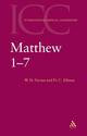 Matthew 1-7 (ICC)