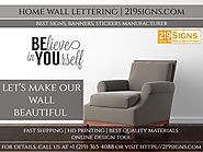 Best Wall Lettering Services | Wall Lettering design | 219signs