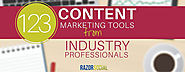 123 Content Marketing Tools from Industry Professionals