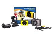 Kids Sports Water and Impact Resistant Digital Action Camera with case, bike handlebar mount and helmet mounts