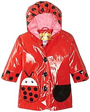 Kidorable Little Girls' Ladybug PU Raincoat