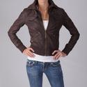 Ci Sono by Journee Juniors Ribbed Collar Faux Leather Jacket