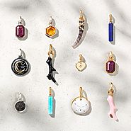The Wanderlust Collection of Gemstone Pendants with Gold Chain