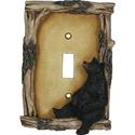 Rivers Edge Products Bear Single Switch Electrical Cover Plage