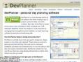 DevPlanner - personal day planning software.