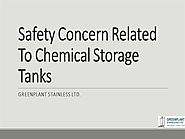 Safety Concern Related To Chemical Storage Tanks