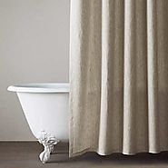 Pure Linen Natural Shower Curtain