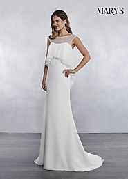 Bridal Wedding Dresses | Style - MB1036 in Ivory or White Color