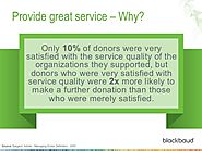Service your donors to drive engagement