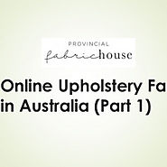 Online Upholstery Fabric in Australia (Part-1) | Visual.ly