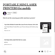weblinks · Portable Mini Laser Printers for Mobile · Posts