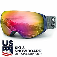 WildHorn Outfitters Roca Ski Goggles & Snowboard Goggles- Premium Snow Goggles for Men, Women and Kids. Features Quic...