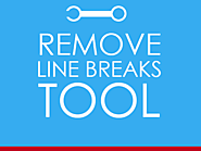 Remove Line Breaks Online Tool