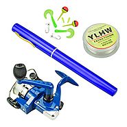 Multi Outools 38 Inches Pocket Pen Rod Set,Mini Fishing Rod and Reel Combos,Portable Travel Fishing Gear in A Box,Goo...