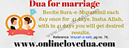 Dua For Marriage With A Loved One - Dua to get married soon with lover