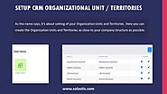 Setup CRM Organizational unit / Territories - Solastis
