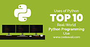 Main Uses of Python: Top 10 real-world Python Programming use