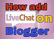 How add live chat widget in blogger - Max Blogging