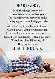 10^ Happy Fathers Day Poems from Son / Daughter & Wife / Girlfriend