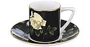 Ted Baker - Rosie Lee Espresso Cup and Saucer - Black