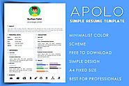 Apolo simple resume template free download - MS Word Resume Templates