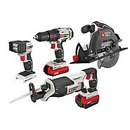 PORTER-CABLE PCCK614L4 20V MAX Lithium Ion 4-Tool Combo Kit