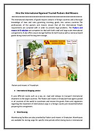 Hire the International Agarwal Trusted Packers And Movers