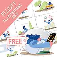 Elliott Free Illustrations Pack