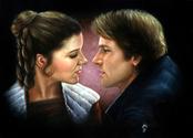 Han Solo and Leia
