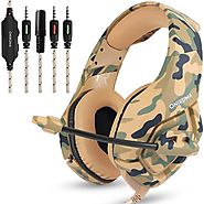 ONIKUMA K1 Camouflage Headset Bass Casque with Mic | Shop For Gamers