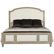 Bernhardt Santa Barbara Upholstered Sleigh Bed — Grayson Luxury