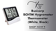 xclusiveoffer Busicorp BCHTM Hygrometer Thermometer (White, Black)