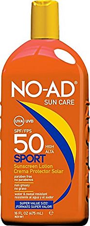 NO-AD Sun Care Sport Sunscreen Lotion, SPF 50 16 oz