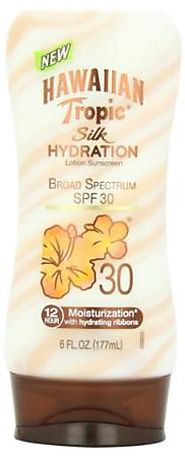 Hawaiian Tropic Silk Hydration SPF 30 Sunscreen Lotion, 6 Fluid Ounce