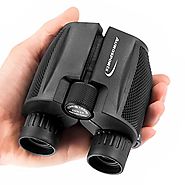 Aurosports 10x25 Folding High Powered Binoculars With Weak Light Night Vision Clear Bird Watching Great for Outdoor S...