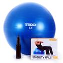 TKO Anti-Burst Fitness Ball with Pump and Instruction Chart