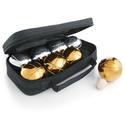 The Day of Games Petanque Bocce Set, 73mm, Gold/Silver