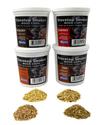 Wood Smoking Chips - Oak, Cherry, Hickory, and Alder Wood Smoker Value Pack - Set of 4 Resealable Pints