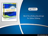 Rich Text Editor JavaScript for Inline Editing