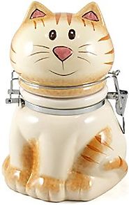 Boston Warehouse Ceramic Cat Hinged Storage Jar